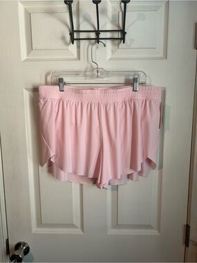 Light Pink Athletic Running Shorts